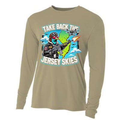Take Back The Skies New Jersey Mystery Drones Cooling Performance Long Sleeve Crew