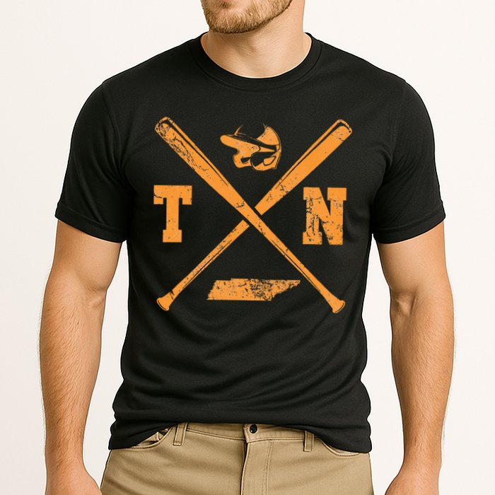 Tn Baseball Team Tennessee Player Cooling Performance Crew T-Shirt