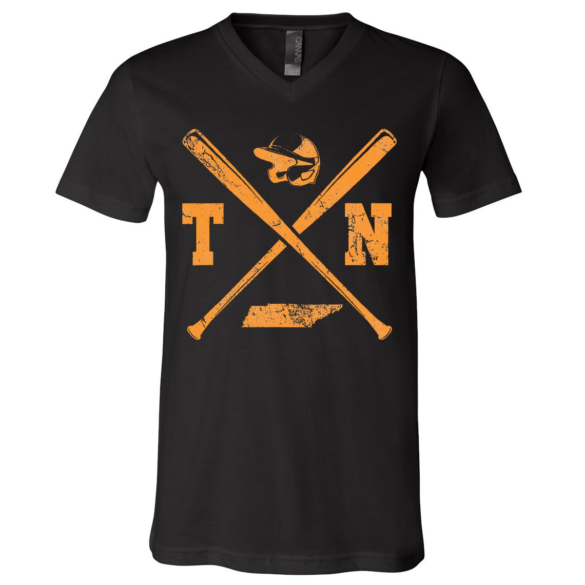 Tn Baseball Team Tennessee Player V-Neck T-Shirt