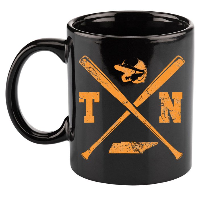 Tn Baseball Team Tennessee Player 11oz C Handle Ceramic Mug