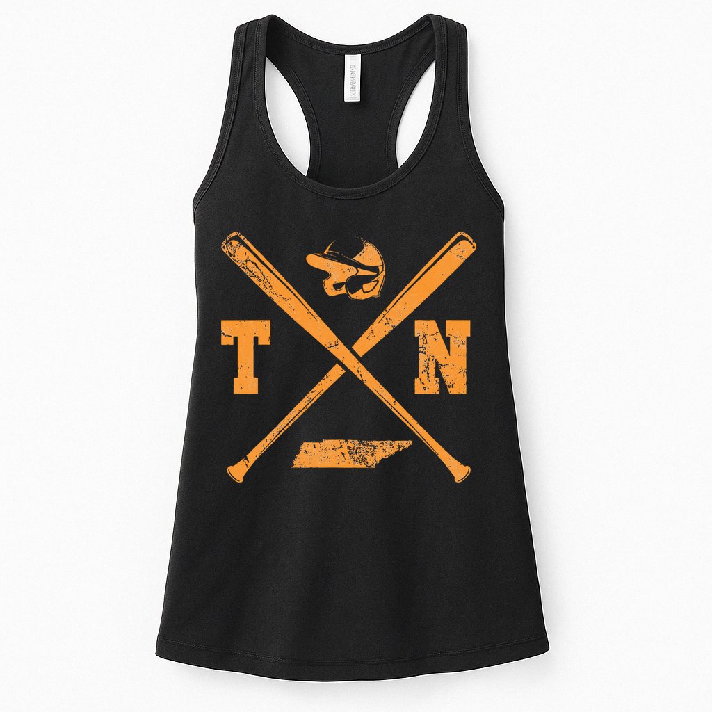 Tn Baseball Team Tennessee Player Womens Tank Top