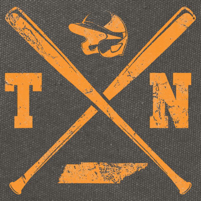 Tn Baseball Team Tennessee Player Cotton Canvas Backpack