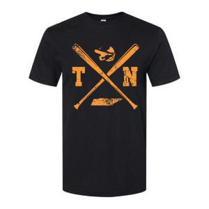 Tn Baseball Team Tennessee Player Softstyle CVC T-Shirt