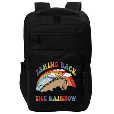 Taking Back The Rainbow Christian Jesus Rainbow Ship Impact Tech Backpack