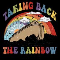 Taking Back The Rainbow Christian Jesus Rainbow Ship Drawstring Bag