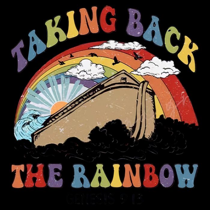 Taking Back The Rainbow Christian Jesus Rainbow Ship 16 in Basic Backpack