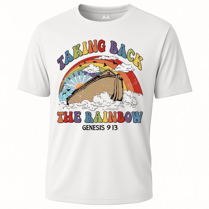 Taking Back The Rainbow Christian Jesus Rainbow Ship Cooling Performance Crew T-Shirt