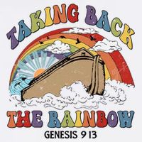 Taking Back The Rainbow Christian Jesus Rainbow Ship Cooling Performance Crew T-Shirt