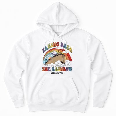 Taking Back The Rainbow Christian Jesus Rainbow Ship Hoodie