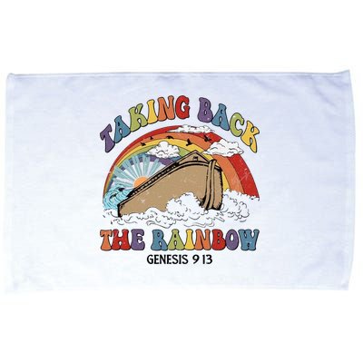 Taking Back The Rainbow Christian Jesus Rainbow Ship Microfiber Hand Towel