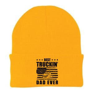 Trucker Best Truckin Dad Ever Driver Gift Knit Cap Winter Beanie