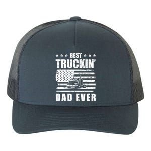 Trucker Best Truckin Dad Ever Driver Gift Yupoong Adult 5-Panel Trucker Hat