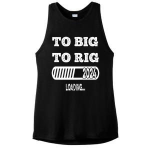 To Big To Rig 2024 Fanny Trump Quote Premium Ladies PosiCharge Tri-Blend Wicking Tank