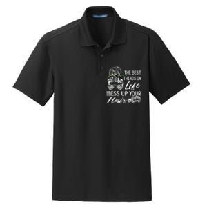 The Best Things In Life Mess Up Your Hair Dry Zone Grid Polo