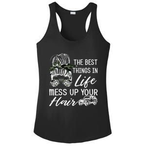 The Best Things In Life Mess Up Your Hair Ladies PosiCharge Competitor Racerback Tank