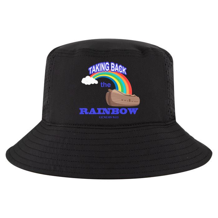 Taking Back The Rainbow Christian Jesus Rainbow Ship Cool Comfort Performance Bucket Hat