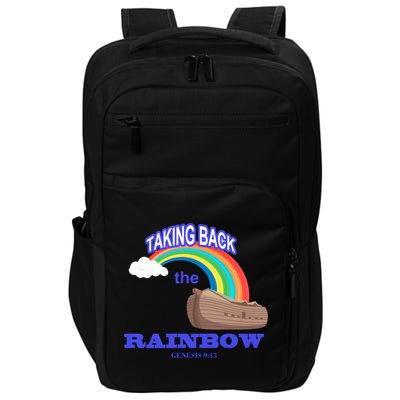 Taking Back The Rainbow Christian Jesus Rainbow Ship Impact Tech Backpack