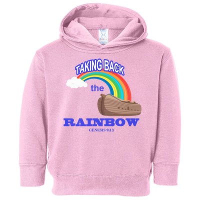 Taking Back The Rainbow Christian Jesus Rainbow Ship Toddler Hoodie