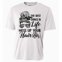 The Best Things In Life Mess Up Your Hair Sxs Utv Cooling Performance Crew T-Shirt