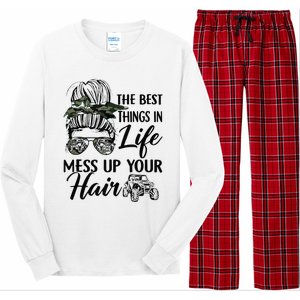 The Best Things In Life Mess Up Your Hair Sxs Utv Long Sleeve Pajama Set