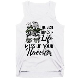 The Best Things In Life Mess Up Your Hair Sxs Utv Tank Top