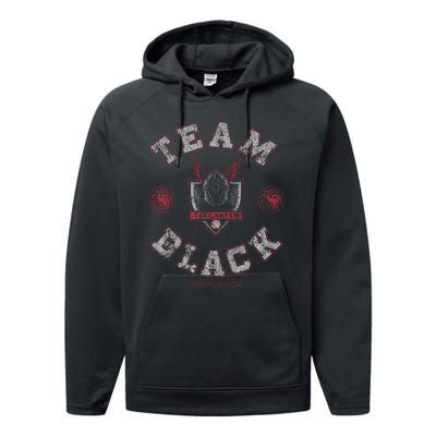 Team Black Targaryen House Performance Fleece Hoodie