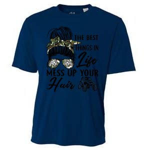 The Best Things In Life Mess Up Your Hair UTV SXS Funny Cooling Performance Crew T-Shirt