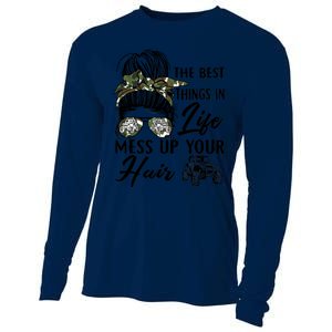 The Best Things In Life Mess Up Your Hair UTV SXS Funny Cooling Performance Long Sleeve Crew