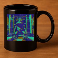 Tigua Bass 11oz C Handle Ceramic Mug