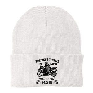 The Best Things In Life Mess Up Your Hair Motorcycle Wos Knit Cap Winter Beanie