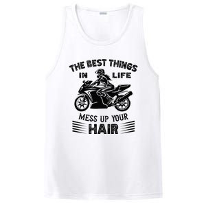 The Best Things In Life Mess Up Your Hair Motorcycle Wos PosiCharge Competitor Tank