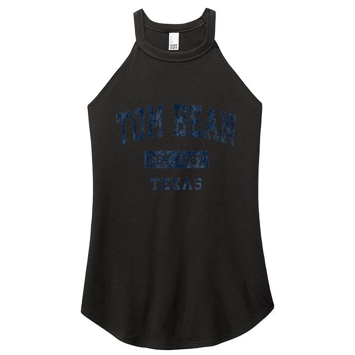Tom Bean Texas Tx Vintage Established Women's Perfect Tri Rocker Tank