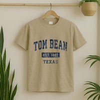 Tom Bean Texas Tx Vintage Established T-Shirt