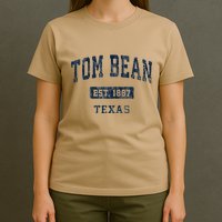 Tom Bean Texas Tx Vintage Established T-Shirt