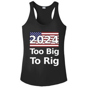 Too Big To Rig 2024 Election Ladies PosiCharge Competitor Racerback Tank