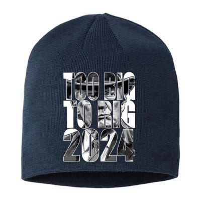 Too Big To Rig Trump 2024 Sustainable Beanie