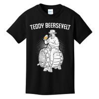 Teddy Beersevelt Theodore Roosevelt Beer 4th Of July Party Kids T-Shirt