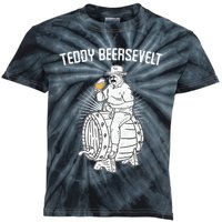 Teddy Beersevelt Theodore Roosevelt Beer 4th Of July Party Kids Tie-Dye T-Shirt