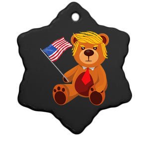 Trumpy Bear Trump 24 Elect President Trump 2024 Ceramic Star Ornament