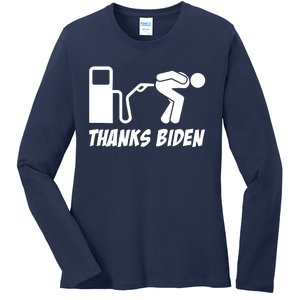 Thanks Biden Ladies Long Sleeve Shirt