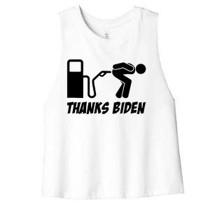 Thanks Biden Women's Racerback Cropped Tank