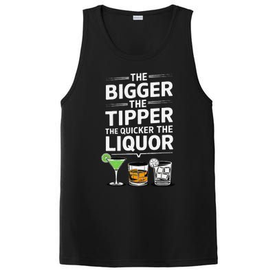 The Bigger The Tipper The Quicker The Liquor Bartender Mixer PosiCharge Competitor Tank