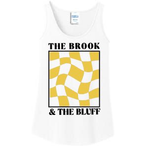 The Brook & The Bluff Wavy Yellow Checkered Ladies Essential Tank