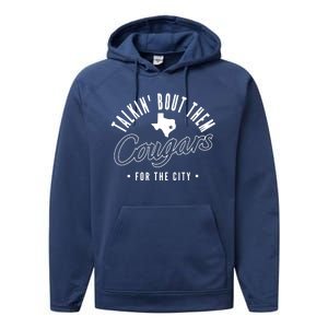 Talkin Bout Them Cougars From The City Performance Fleece Hoodie