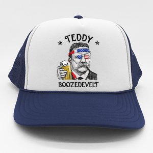 Teddy Boozedevelt Theodore Roosevelt 4th Of July Trucker Hat