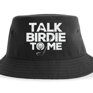 Talk Birdie To Me Golfer Golf Lover Golfing Putter Ball Sustainable Bucket Hat