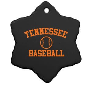 Tennessee Baseball Ceramic Star Ornament