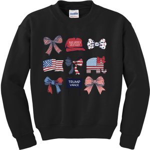 Trump & Bows Trump Vance 2024 Presidential Kids Sweatshirt