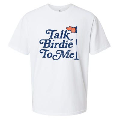 Talk Birdie To Me Funny Golfer Dad Fathers Day Golf Graphic Sueded Cloud Jersey T-Shirt