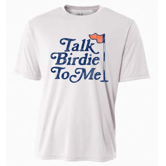 Talk Birdie To Me Funny Golfer Dad Fathers Day Golf Graphic Cooling Performance Crew T-Shirt